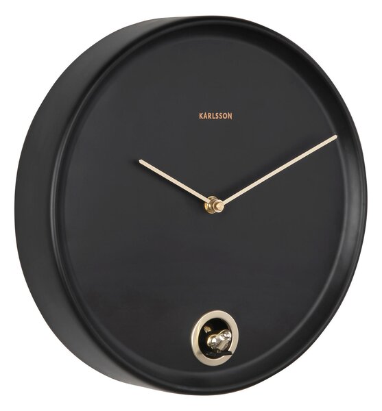 NÁSTĚNNÉ HODINY černá 30 cm Karlsson - Nástěnné hodiny, Online Only