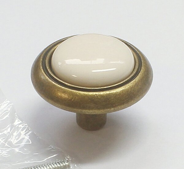 97016 - knopka porcelán béžový 31mm