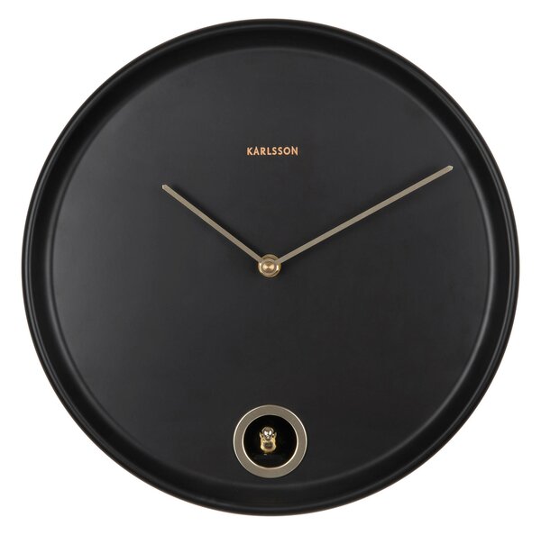 NÁSTĚNNÉ HODINY černá 30 cm Karlsson - Nástěnné hodiny, Online Only