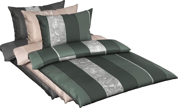 POVLEČENÍ, satén, zelená, 140/200 cm Dieter Knoll - Povlečení