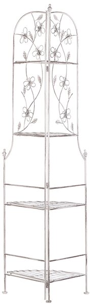 Rohový regál BIELLA Kov 158 cm 35 cm Bílá