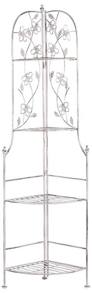Rohový regál BIELLA Kov 158 cm 35 cm Bílá