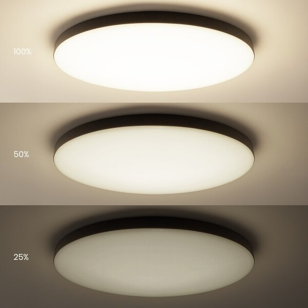 LED Stmívatelné stropní svítidlo SIENA LED/80W/230V 3000-6000K pr. 75cm černá+DO