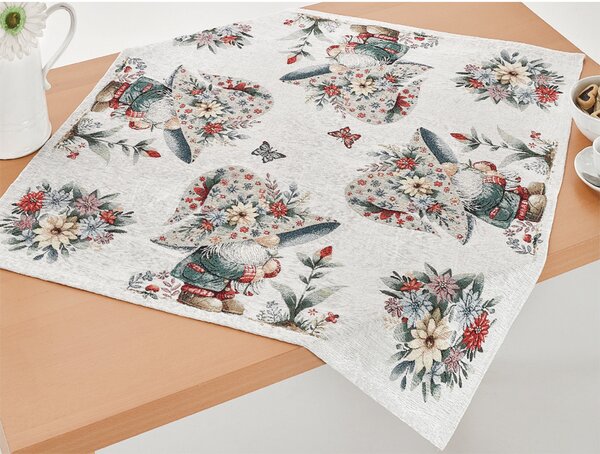 Gobelínový ubrus na stůl Jarní skřítek 90x90 cm Chenille IT118 Barva Vícebarevná Rozměry 90x90 cm