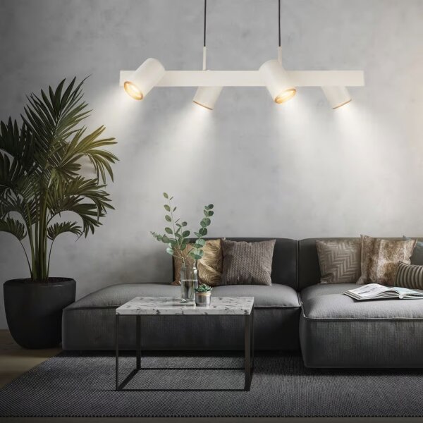 Briloner 4058044 - Lustr na lanku ERA 4xGU10/10W/230V krémová
