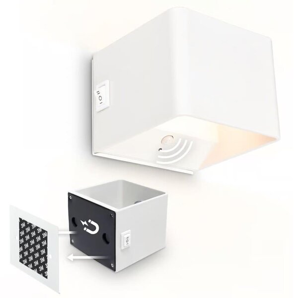 Briloner 3879016 - LED Nab nást svít se senz BORRA LED/1,5W/5V 3600 mAh bílá