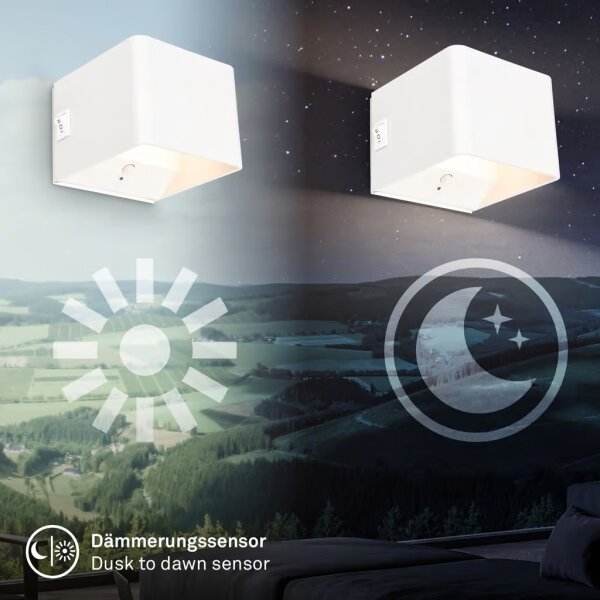 Briloner 3879016 - LED Nab nást svít se senz BORRA LED/1,5W/5V 3600 mAh bílá