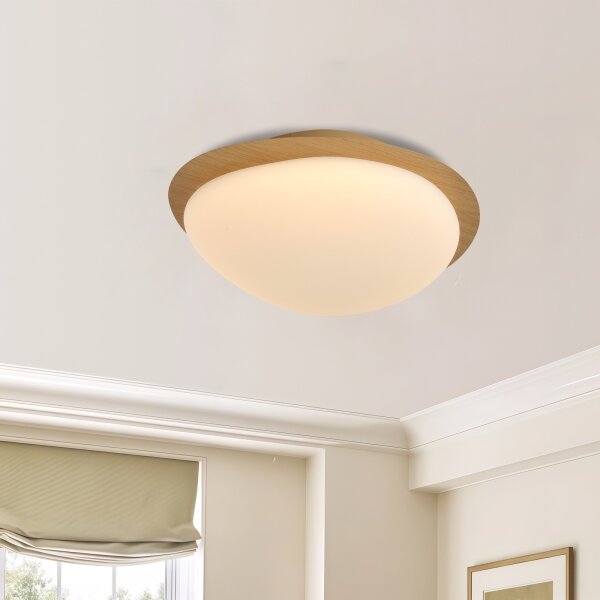 Brilagi - LED Stropní svítidlo VISBY WOOD LED/18W/230V pr. 38 cm hnědá