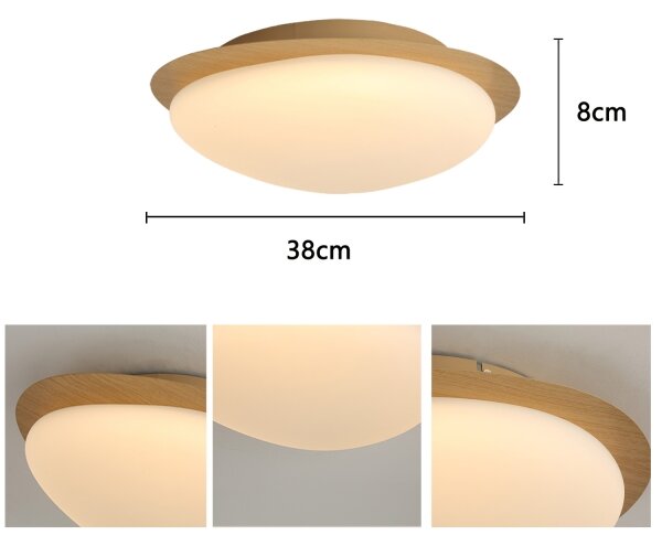 Brilagi - LED Stropní svítidlo VISBY WOOD LED/18W/230V pr. 38 cm hnědá