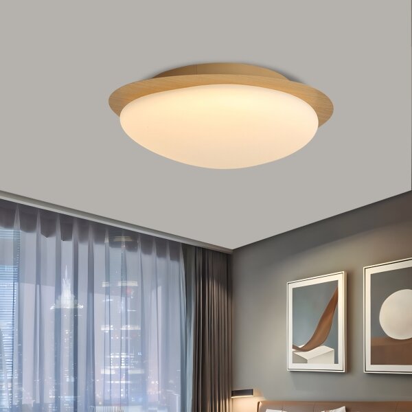 Brilagi - LED Stropní svítidlo VISBY WOOD LED/18W/230V pr. 38 cm hnědá