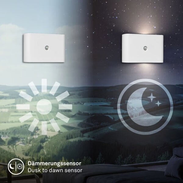 Briloner 3878016 - LED Nab nást svít se senz CHAT LED/3W/5V 2000 mAh bílá