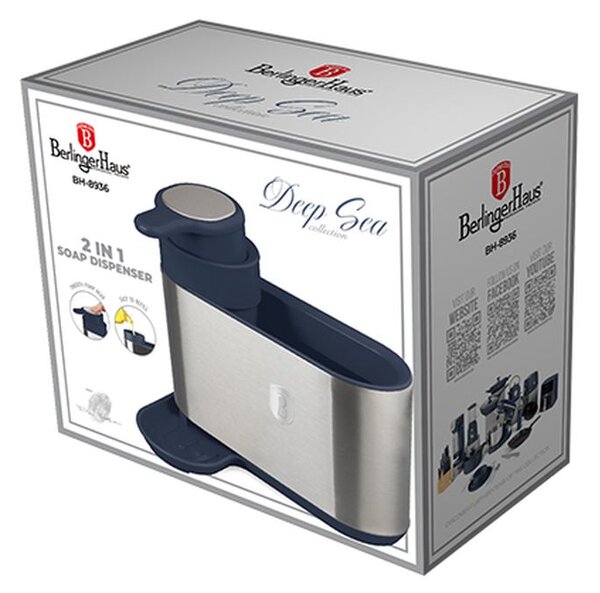 BERLINGERHAUS Dávkovač mycího prostředku 2 v 1 Deep Sea Collection BH-8936