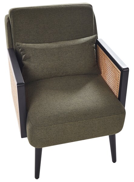 Křeslo ORUM Tkanina Tmavě zelená