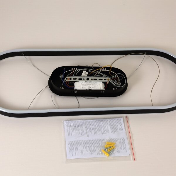 Brilagi - LED Lustr na lanku PONDIE LED/43W/230V 80x30 cm černá