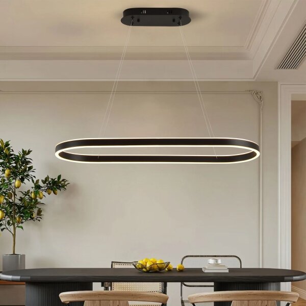 Brilagi - LED Lustr na lanku PONDIE LED/43W/230V 80x30 cm černá