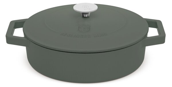 Pekáč litinový s poklicí a smaltovaným povrchem 26 cm Matte Green Collection