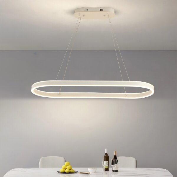 Brilagi - LED Lustr na lanku PONDIE LED/45W/230V 80x30 cm bílá