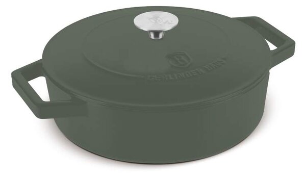 Pekáč litinový s poklicí a smaltovaným povrchem 26 cm Matte Green Collection