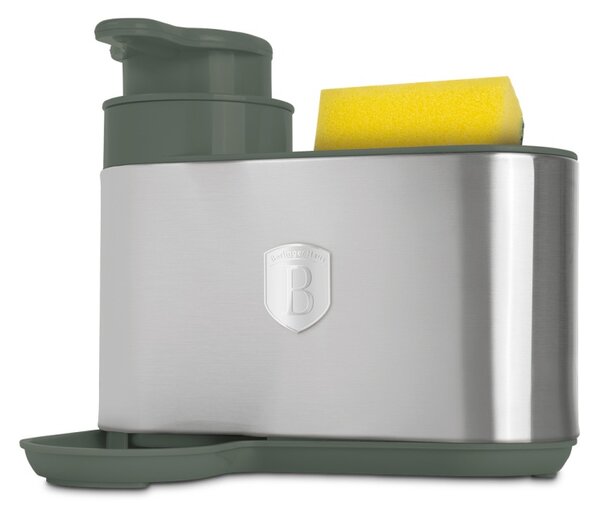 BERLINGERHAUS Dávkovač mycího prostředku 2 v 1 Matte Green Collection BH-8933