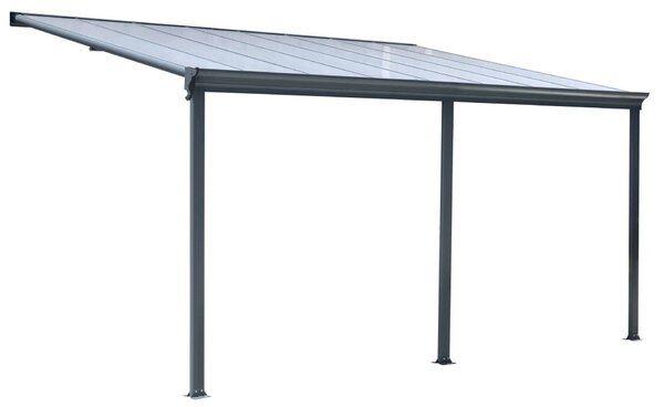 Hliníková pergola BestBerg PZ-15A / 15 m² / šedá