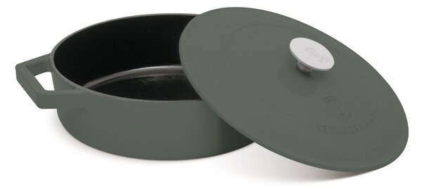 Pekáč litinový s poklicí a smaltovaným povrchem 26 cm Matte Green Collection