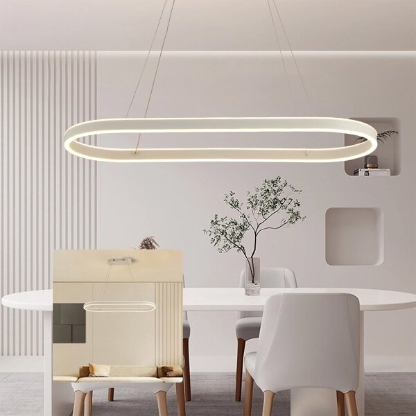 Brilagi - LED Lustr na lanku PONDIE LED/45W/230V 80x30 cm bílá
