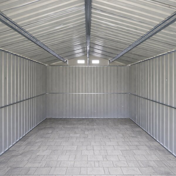 Zahradní domek BestBerg BBSH-1208A / 10,1 m² / 389 x 260 x 202 cm / antracit/bílá