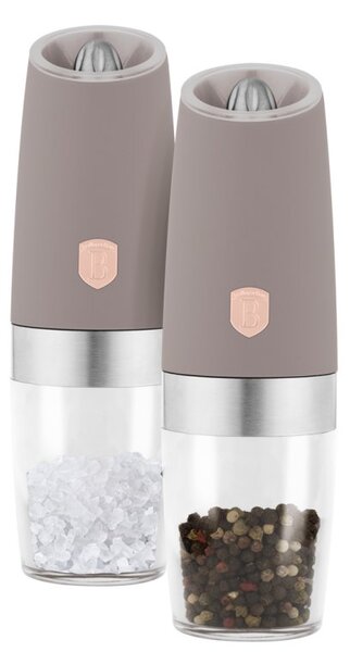 Mlýnek na pepř a sůl gravitační sada 2 ks Taupe Collection