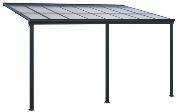 Hliníková pergola BestBerg PZ-15A / 15 m² / šedá