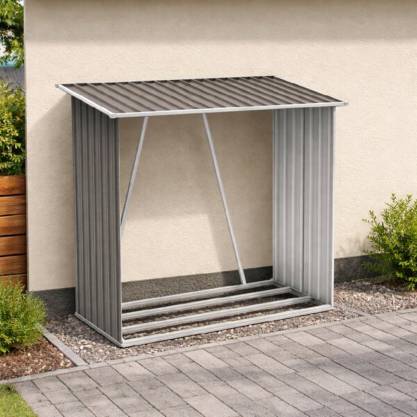 Zahradní dřevník BestBerg BBSH-F001G / 1,35 m²/ 163 x 83 x 154 cm / šedá