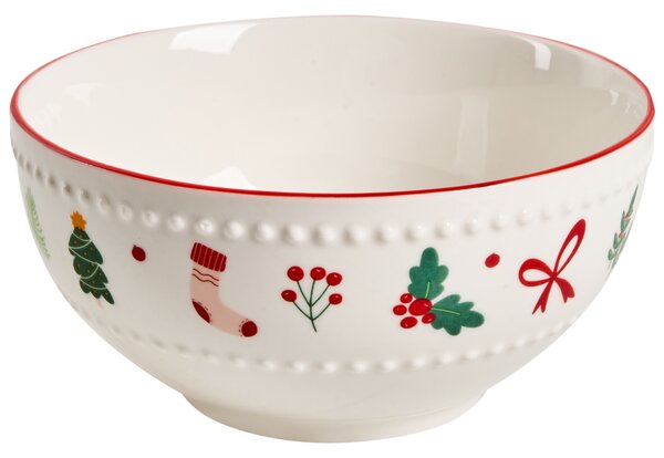 Sada 12 kusů nádobí SAFFRON Porcelán Bílá