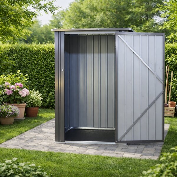 Zahradní domek BestBerg BBSH-001G / 0,93 m² / 90 x 160 x 103 cm / šedá