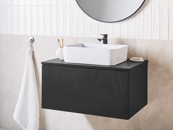 Nástěnná skříňka pod umyvadlo ALZIRA 80 cm Černá
