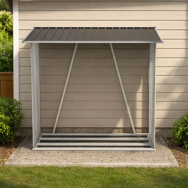 Zahradní dřevník BestBerg BBSH-F001G / 1,35 m²/ 163 x 83 x 154 cm / šedá