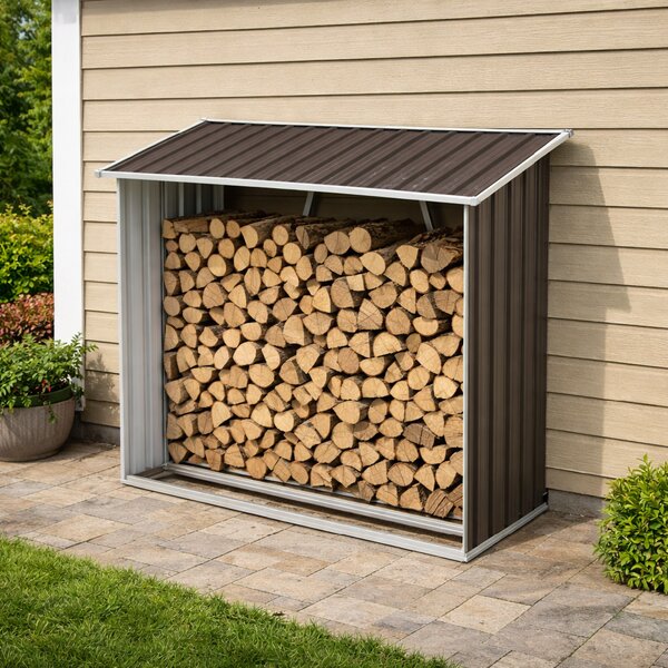 Zahradní dřevník BestBerg BBSH-F001G / 1,35 m²/ 163 x 83 x 154 cm / šedá