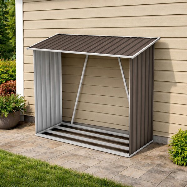 Zahradní dřevník BestBerg BBSH-F001G / 1,35 m²/ 163 x 83 x 154 cm / šedá