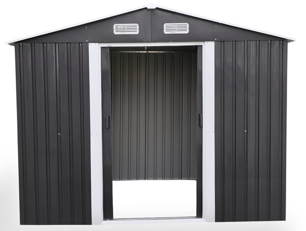Zahradní domek BestBerg BBSH-608A / 5,3 m² / 205 x 257 x 202 cm / antracit/bílá