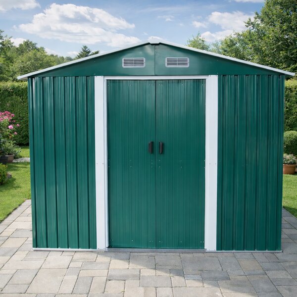 Zahradní domek BestBerg BBSH-1208GR / 10,1 m² / 389 x 260 x 202 cm / zelená
