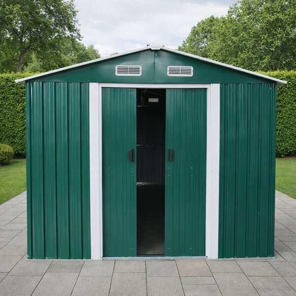 Zahradní domek BestBerg BBSH-1208GR / 10,1 m² / 389 x 260 x 202 cm / zelená