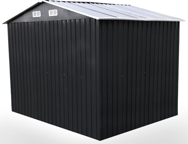Zahradní domek BestBerg BBSH-608A / 5,3 m² / 205 x 257 x 202 cm / antracit/bílá