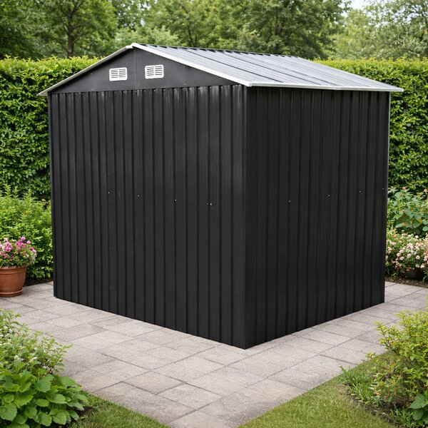 Zahradní domek BestBerg BBSH-608A / 5,3 m² / 205 x 257 x 202 cm / antracit/bílá
