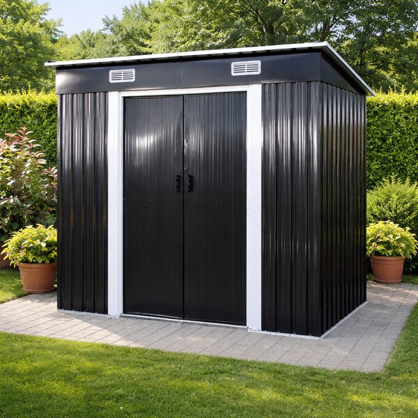 Zahradní domek BestBerg BBSH-407A / 2,8 m² / 130 x 213 x 191 cm / antracit/bílá