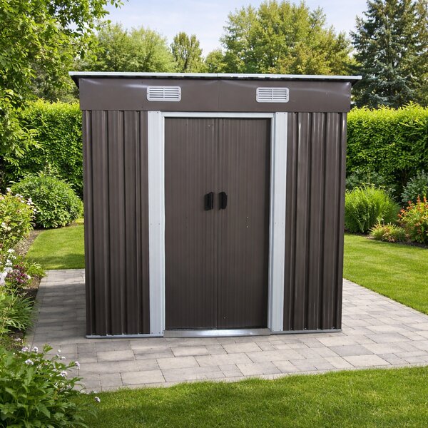 Zahradní domek BestBerg BBSH-406G / 2,25 m² / 121 x 194 x 192 cm / šedá