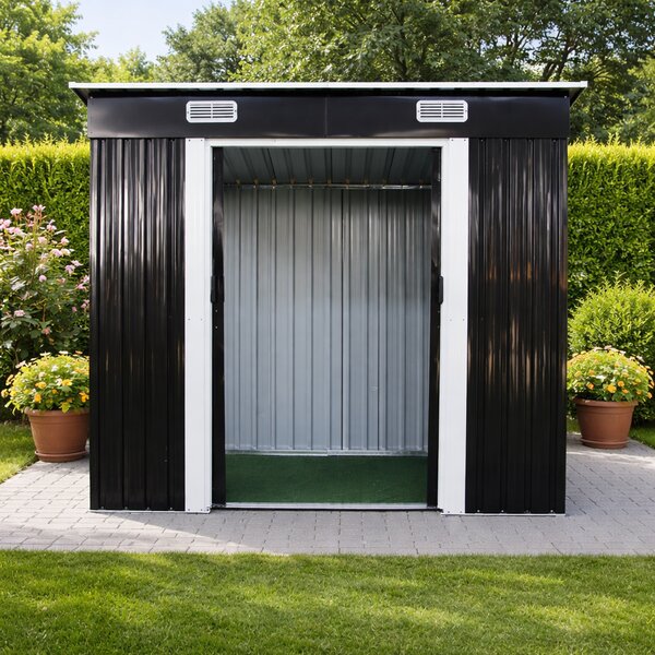 Zahradní domek BestBerg BBSH-407A / 2,8 m² / 130 x 213 x 191 cm / antracit/bílá