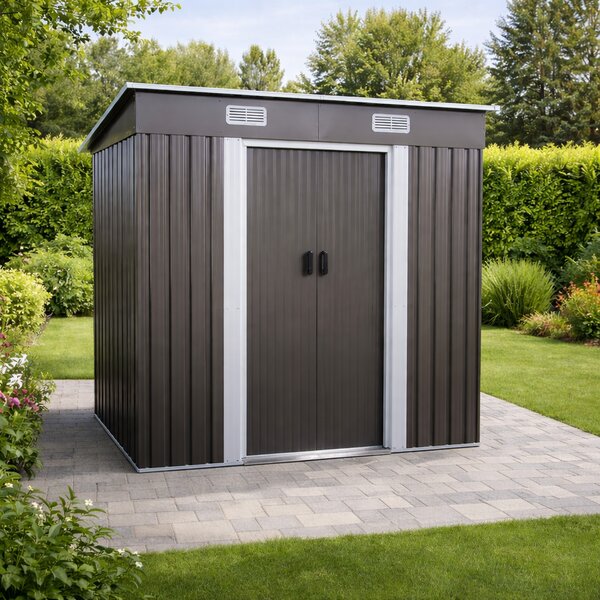 Zahradní domek BestBerg BBSH-406G / 2,25 m² / 121 x 194 x 192 cm / šedá
