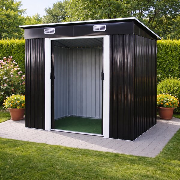 Zahradní domek BestBerg BBSH-407A / 2,8 m² / 130 x 213 x 191 cm / antracit/bílá