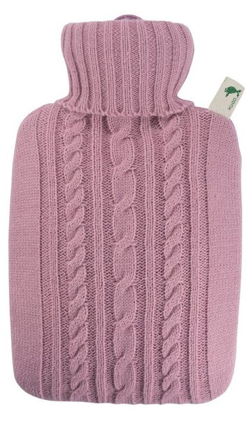 Termofor Hugo Frosch Classic pletený obal, 1,8 l, růžová