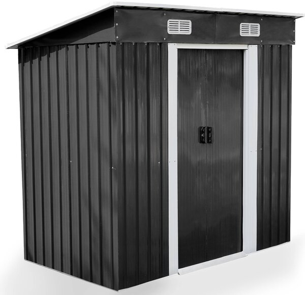 Zahradní domek BestBerg BBSH-406A / 2,25 m² / 121 x 194 x 192 cm / antracit/bílá