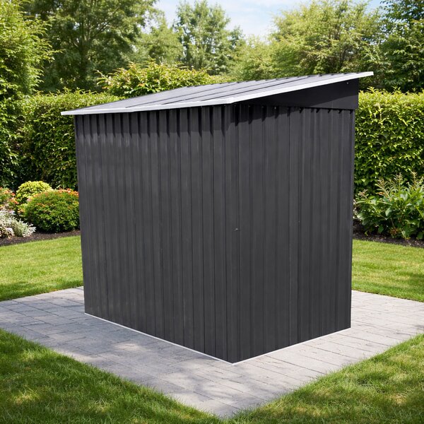 Zahradní domek BestBerg BBSH-406A / 2,25 m² / 121 x 194 x 192 cm / antracit/bílá