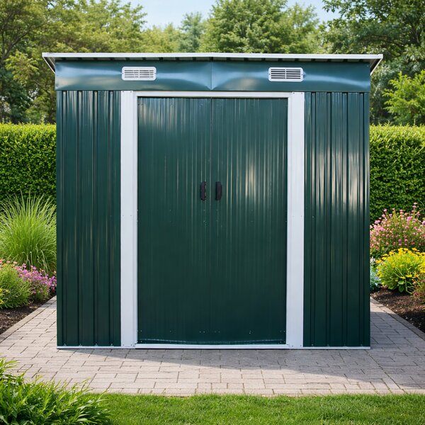 Zahradní domek BestBerg BBSH-407GR / 2,8 m² / 130 x 213 x 191 cm / zelená